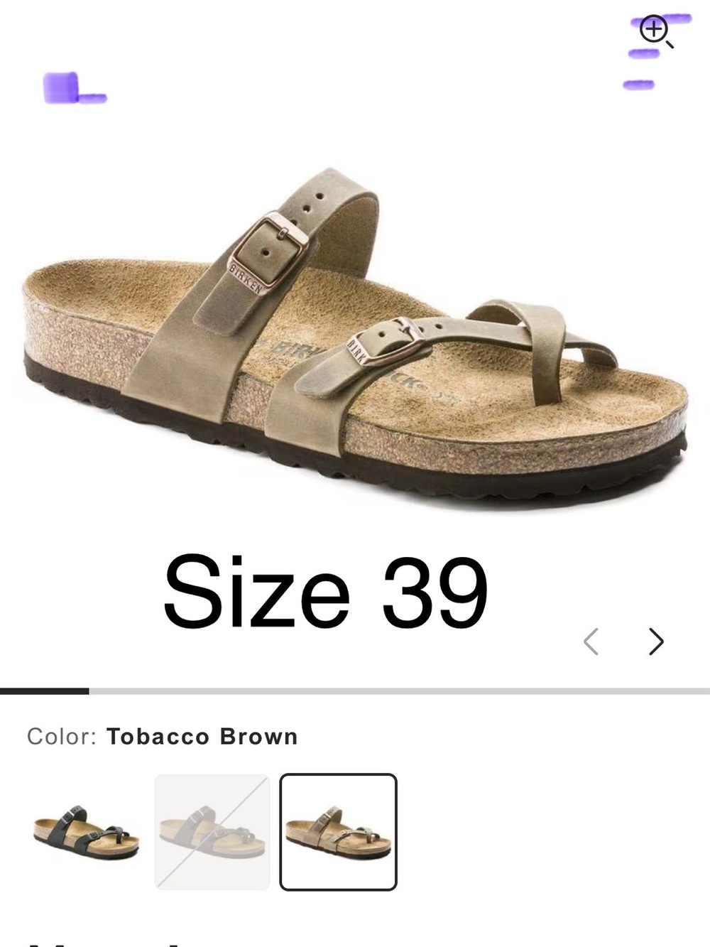 Birkenstock Mayari - NEW Tocacco brown - sandals Authentic! - Picture 4 of 9